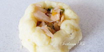 Шаг 7: картофельных зраз с капустой, запеченные в духовке