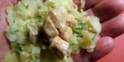 Шаг 2: картофельных зраз с курицей