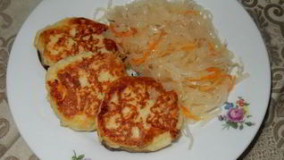 Рецепт Картофельных зраз с квашеной капустой