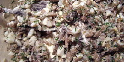 Шаг 2: куриных зраз с грибами под сметанно-сливочным соусом