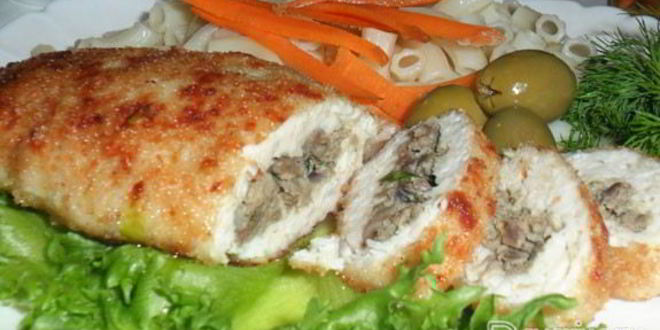 Рецепт куриных зраз с начинкой из потрошков