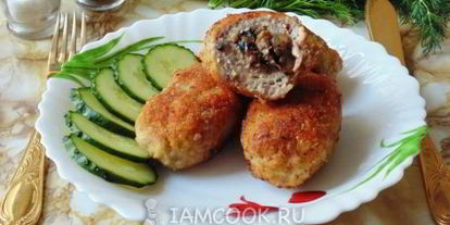 Шаг 12: мясных зраз с грибами