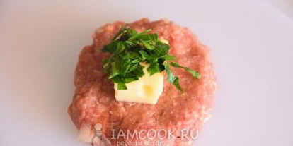 Шаг 6: мясных зраз с сыром