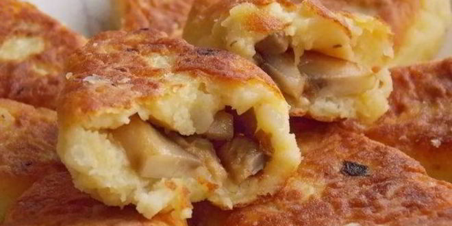Рецепт Зраз из картофеля с грибной начинкой