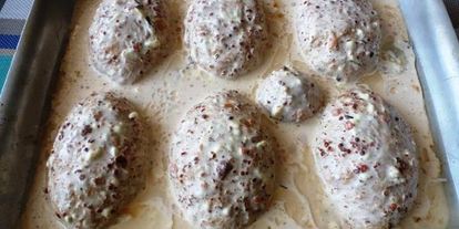 Шаг 3: зраз из кеты с начинкой из капусты и вешенок