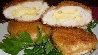 Рецепт Зраз из куриного филе с сыром