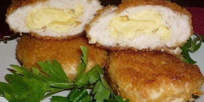 Рецепт Зраз из куриного филе с сыром