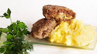 Рецепт Зраз из манки с мясом