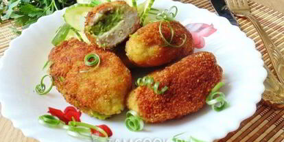 Шаг 11: зраз из рыбы с зеленым горошком