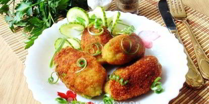 Шаг 12: зраз из рыбы с зеленым горошком