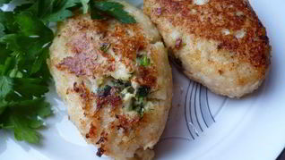 Рецепт Зраз рыбных с яично-грибной начинкой