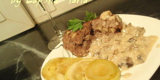 Рецепт зраз с лесными грибами под соусом