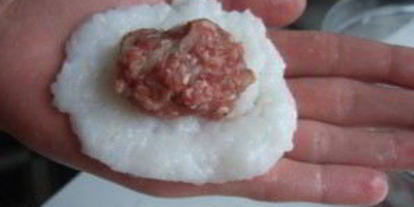 Шаг 2: зраз с рисом и фаршем