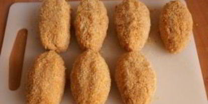 Шаг 2: зраз с ветчиной и сыром