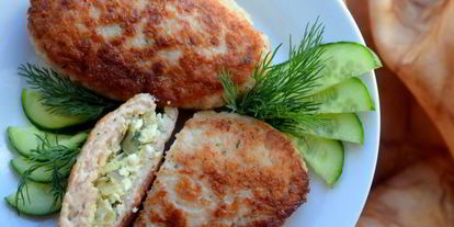 Шаг 6: зраз с яйцом и зеленью