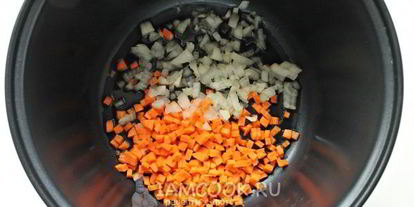 Шаг 3: гречки по-купечески с фаршем в мультиварке