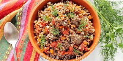 Шаг 9: гречки по-купечески с фаршем в мультиварке