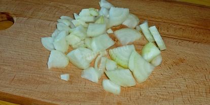 Шаг 1: гречки с грибами и лукома