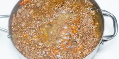 Шаг 6: гречки с грибами и мясом