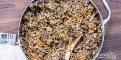 Шаг 7: гречки с грибами и мясом