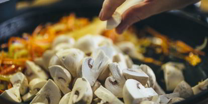 Шаг 4: гречки с грибами и овощами