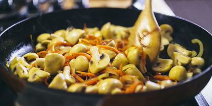 Шаг 5: гречки с грибами и овощами