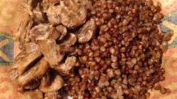 Рецепт Гречки с грибной подливой