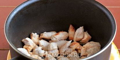 Шаг 5: гречки с куриным филе