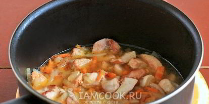 Шаг 7: гречки с куриным филе