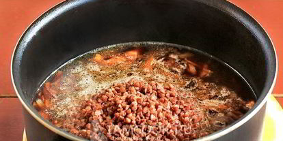 Шаг 8: гречки с куриным филе