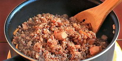 Шаг 9: гречки с куриным филе