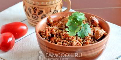 Шаг 11: гречки с куриным филе