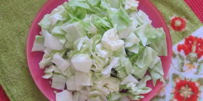 Шаг 2: гречки с курицей и капустой