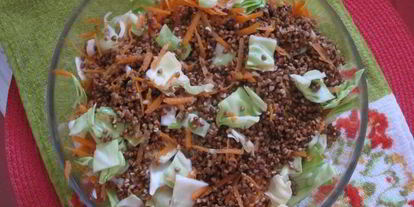 Шаг 4: гречки с курицей и капустой