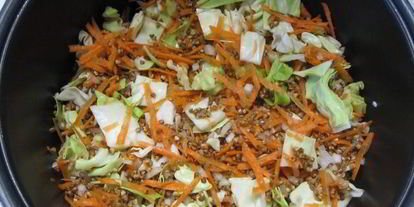 Шаг 6: гречки с курицей и капустой