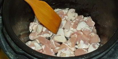 Шаг 2: гречки с курицей в мультиварке