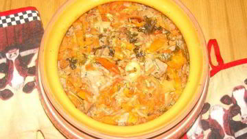 Рецепт Гречки с мясом в горшочке