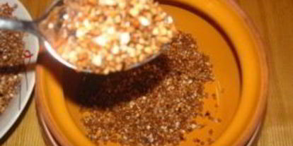 Шаг 4: гречки с мясом в горшочке