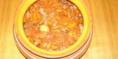 Шаг 7: гречки с мясом в горшочке