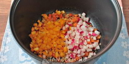 Шаг 4: гречки с овощами в мультиварке