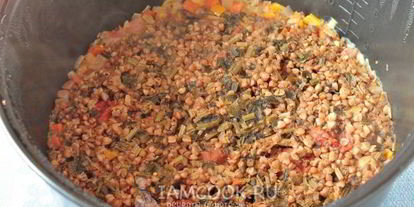 Шаг 9: гречки с овощами в мультиварке