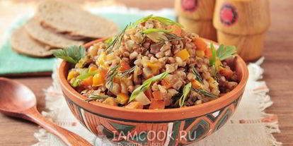 Шаг 10: гречки с овощами в мультиварке