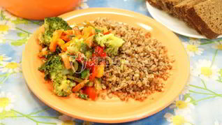 Рецепт Гречки с овощами