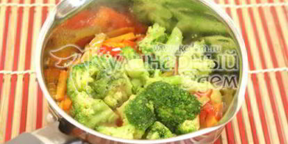 Шаг 2: гречки с овощами