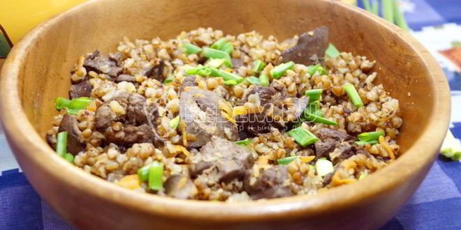 Рецепт гречки с печенью