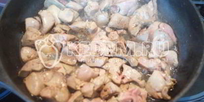 Шаг 3: гречки с печенью