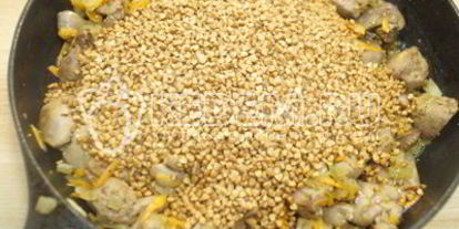 Шаг 6: гречки с печенью