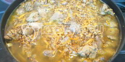 Шаг 8: гречки с печенью