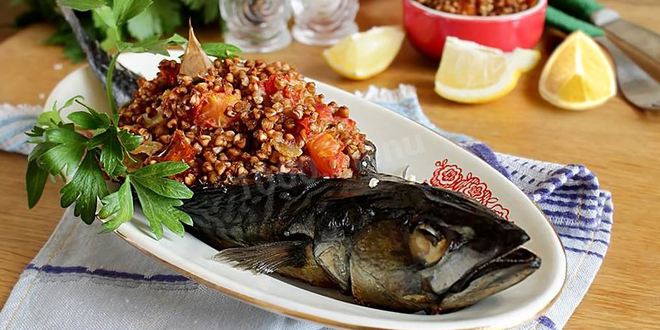 Рецепт гречки с рыбой в духовке