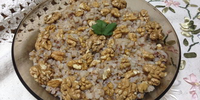 Рецепт гречневой каши с чесноком и грецкими орехами